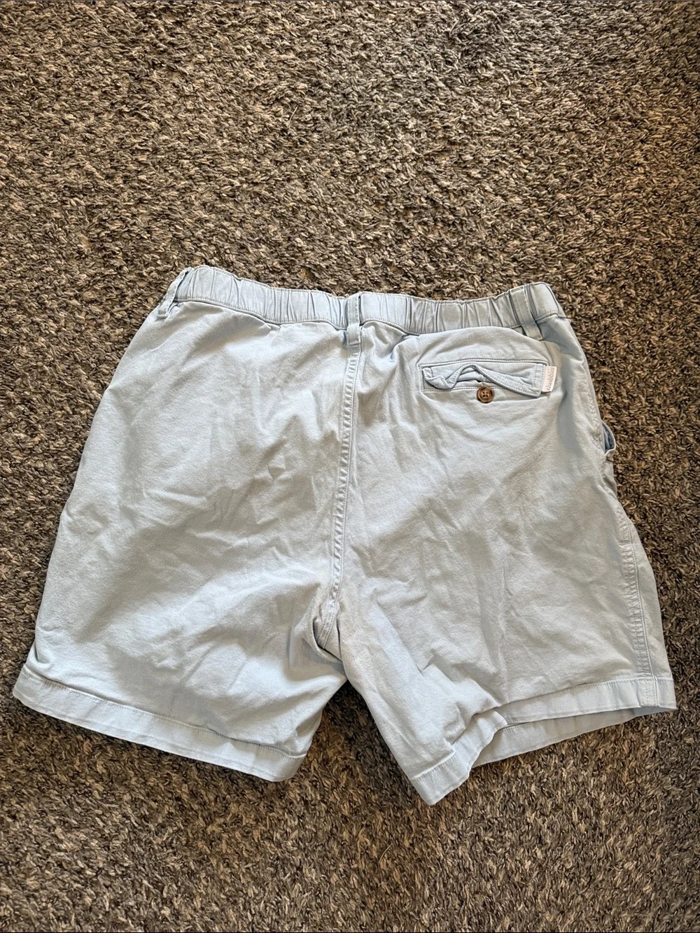 chubbies Pale Blue Elastic Waist Shorts
